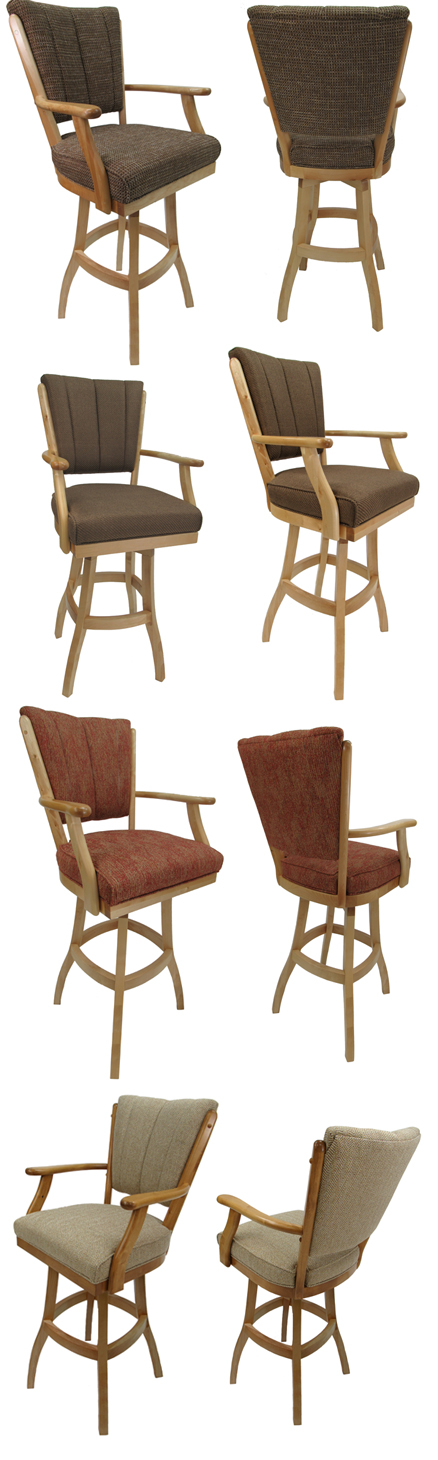 Classic with Arms Bar Stool side