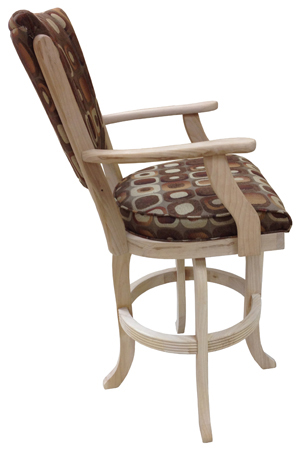 Classic with Arms Bar Stool side