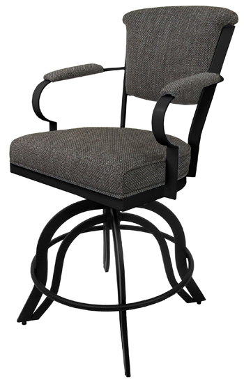 Miami on A-Base Metal Bar Stool