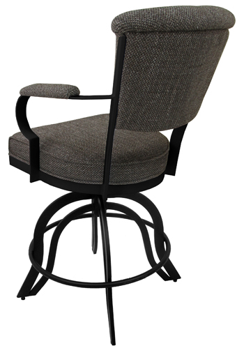 Miami on A-Base Metal Bar Stool - back