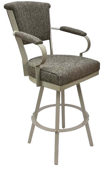 Miami on Warren Base Metal Bar Stool - Hemsath Driftwood