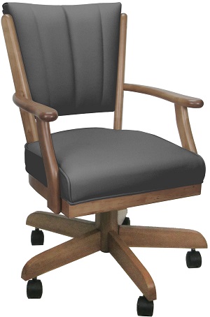 Classic Leather with Arms grey