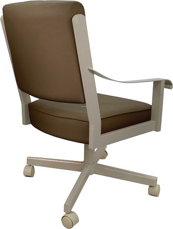 Memphis Leather Caster Chair back