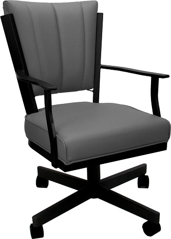 Montana Leather Caster Chair