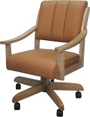Casa Leather Caster Chair