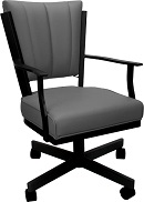 Montana Leather Caster Chair