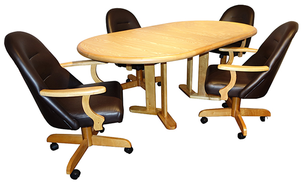 236 Caster Chairs 42x60x78 Table