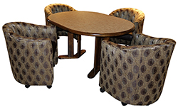 Club Caster Chairs 42x42x60 Table