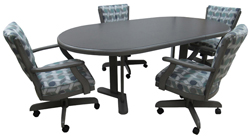 Classic Caster Chairs 42x42x60 Laminate Table