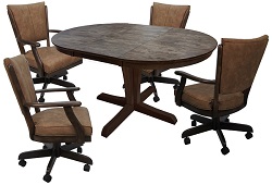 Classic Caster Chairs 42x42x60 Table