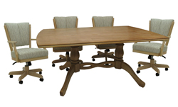 Classic Caster Chairs Round Table